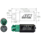 AEM E85 In-Tank Fuel Pump Upgrade (340LPH), 2008-2021 STi & 2008-2014 WRX - Angle 5