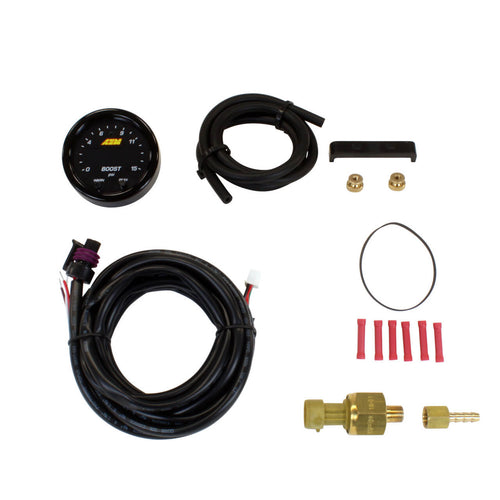 AEM X-Series Boost Gauge (52mm, 0-15 PSI)