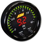 AEM X-Series Oil Pressure Gauge (0-150 PSI) - Angle 3