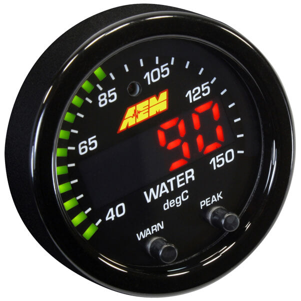 AEM X-Series Temperature Gauge (100-300F) - Angle 3