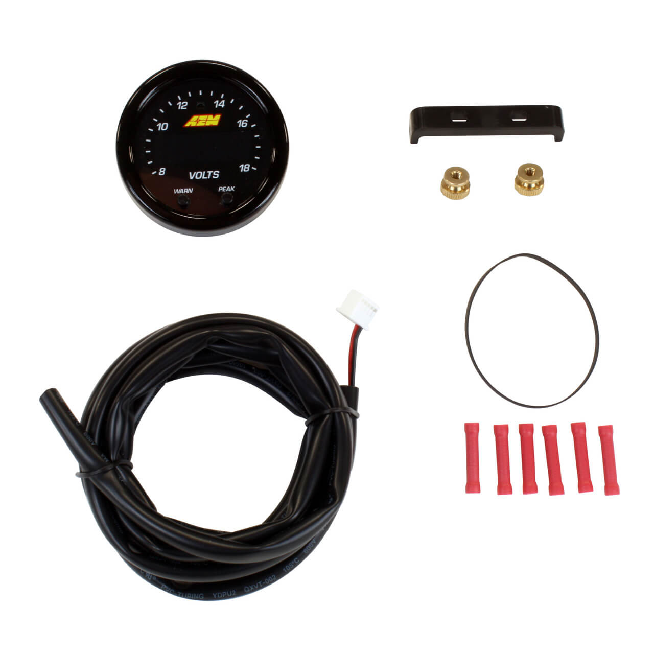 AEM X-Series Voltmeter Gauge (52mm, 8-18V)