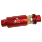 Aeromotive High Flow In-Line Filter (-10 ORB w/ 10 Micron Fabric Element, Red)