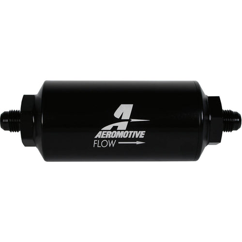 Aeromotive In-Line Filter (-06AN w/ 10 Micron Cellulose Element, Black)