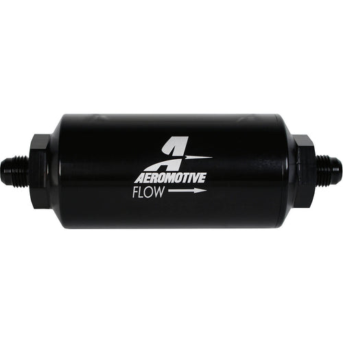Aeromotive In-Line Filter (-06AN w/ 100 Micron SS Element, Black)