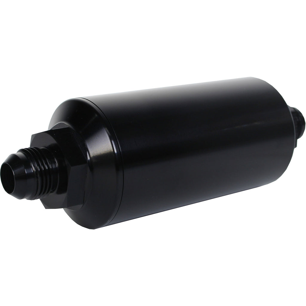 Aeromotive In-Line Filter (-08AN w/ 100 Micron SS Element, Black) - Angle 2