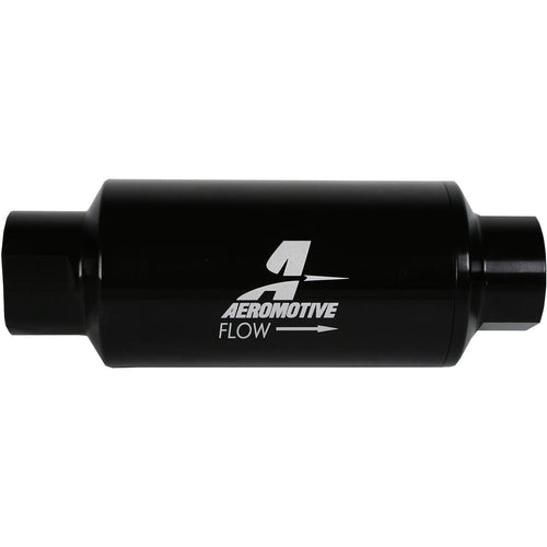 Aeromotive In-Line Filter (ORB-10 w/ 10 Micron Microglass Element, Black)
