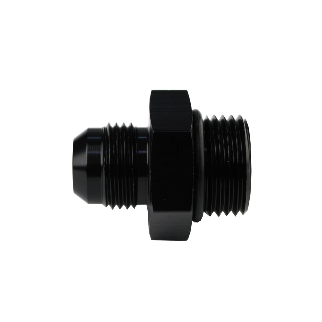 Aeromotive Male Flare Reducer Fitting, Cutoff Fitting (ORB-10 to AN-08) - Angle 2