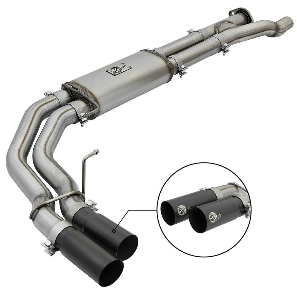 aFe Cat-Back Exhaust w/ Black Tips (409SS), 2017-2020 F-150 Raptor