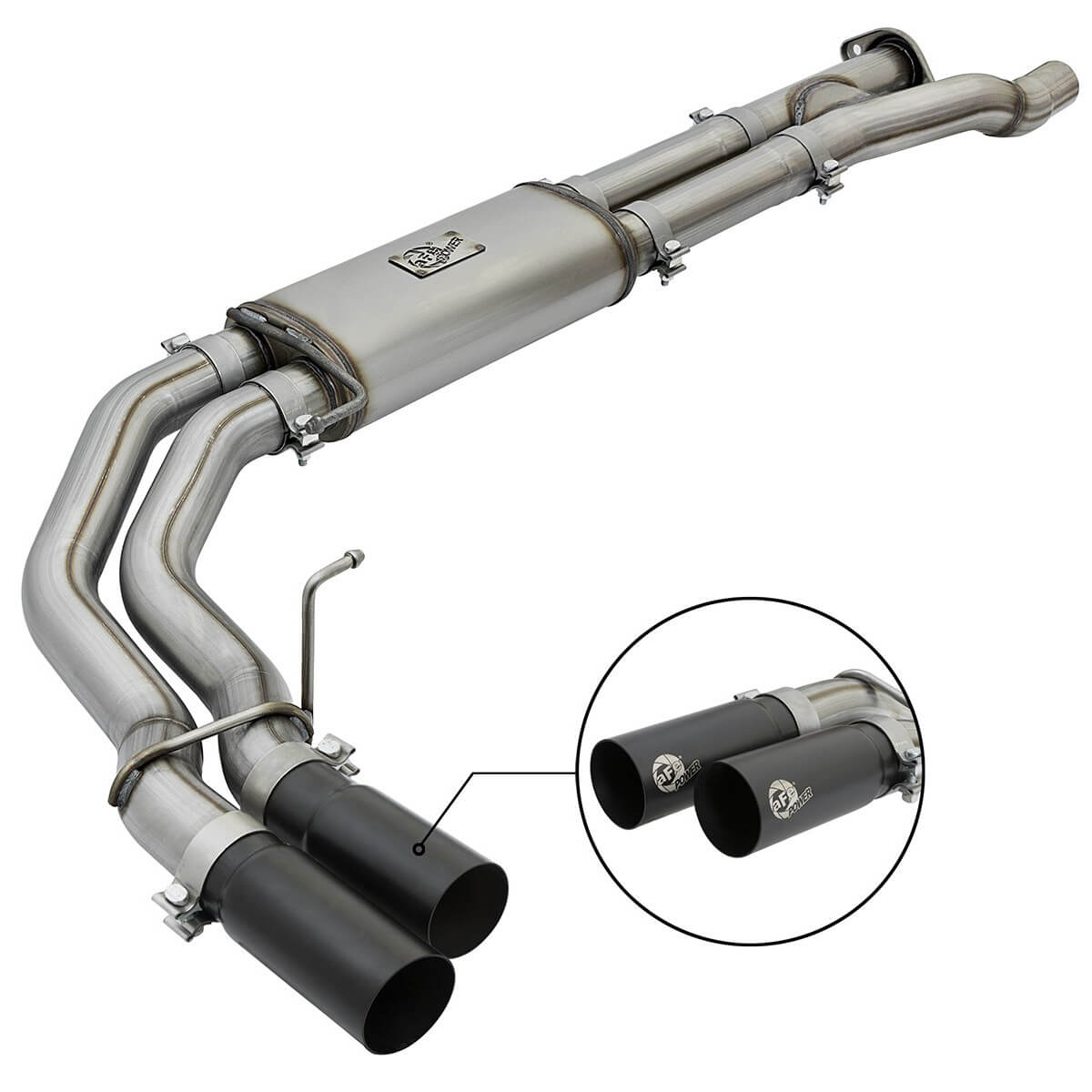 aFe Cat-Back Exhaust w/ Black Tips (409SS), 2017-2020 F-150 Raptor