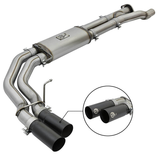aFe Cat-Back Exhaust w/ Black Tips (409SS), 2017-2020 F-150 Raptor