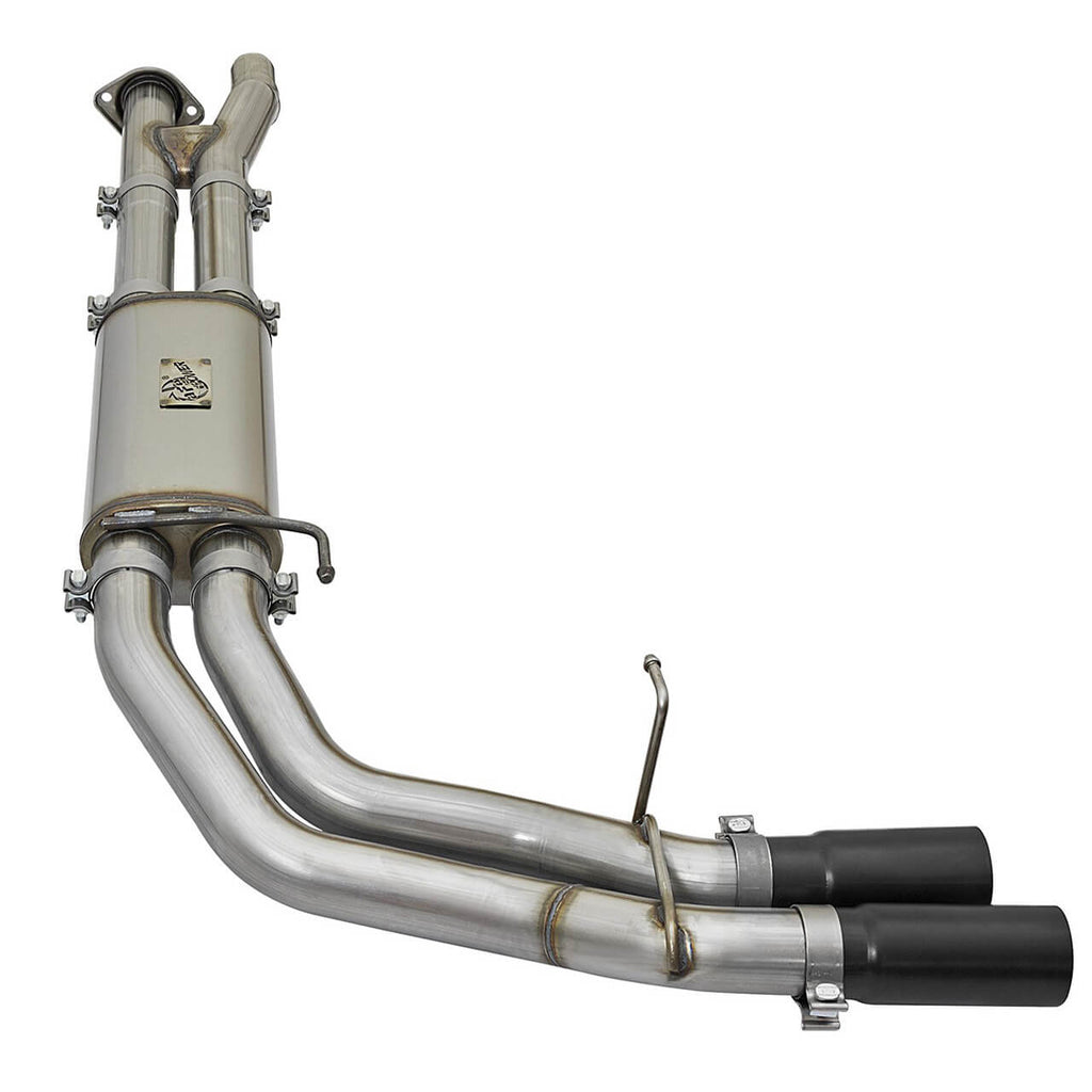aFe Cat-Back Exhaust w/ Black Tips (409SS), 2017-2020 F-150 Raptor - Angle 2
