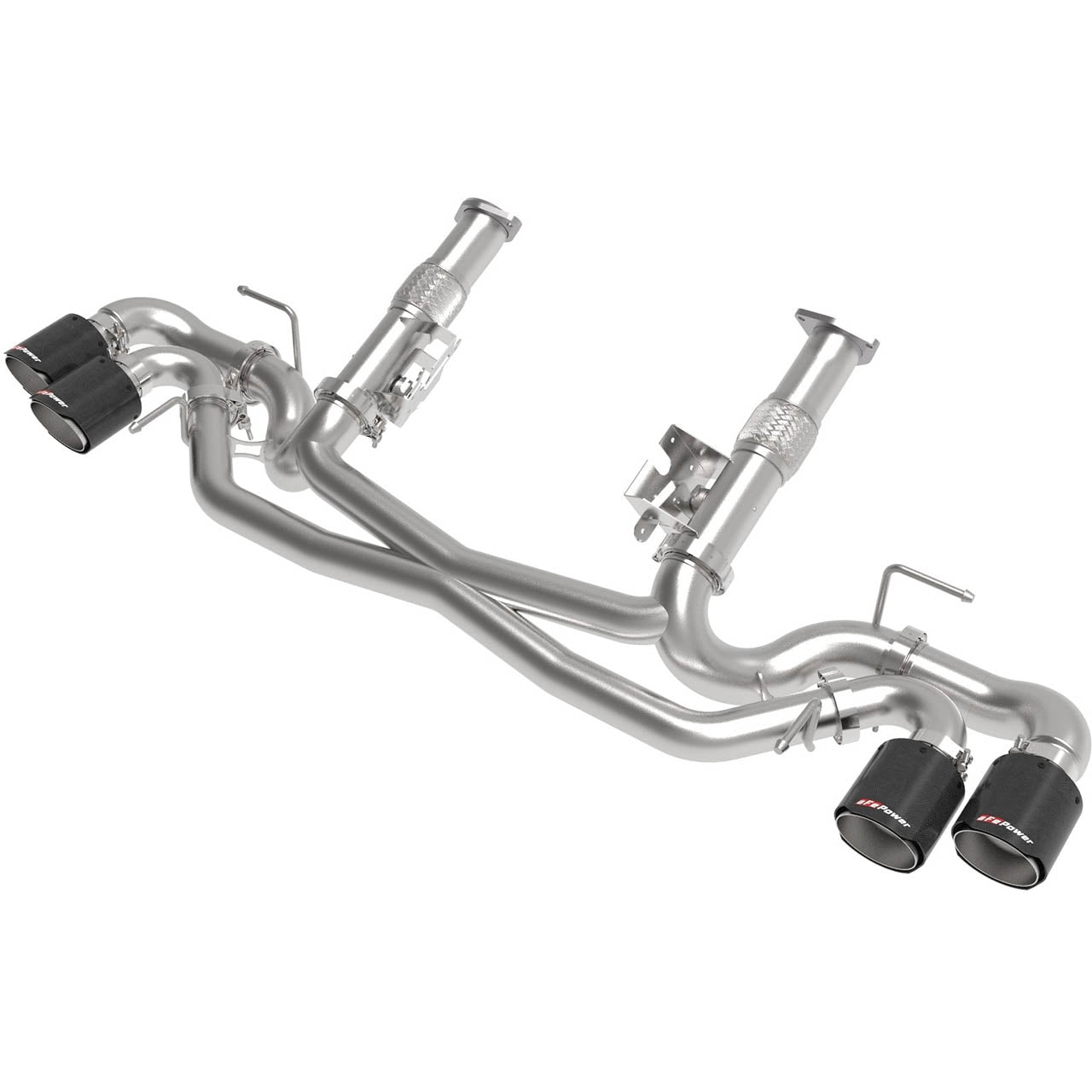 aFe MACH Force-Xp Cat-Back Exhaust System (No Muffler, 304SS), 2020-2021 Corvette C8