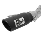 aFe Rebel Series 3in > 3-1/2in Cat-Back Exhaust w/ Black Tips, 2017-2020 F-150 Raptor - Angle 2