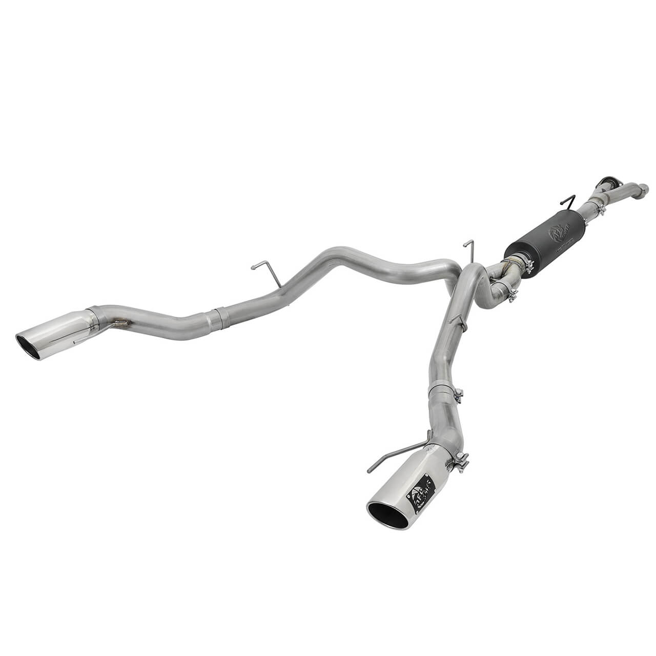aFe Rebel Series 3in > 3-1/2in Cat-Back Exhaust w/ Polished Tips, 2017-2020 F-150 Raptor