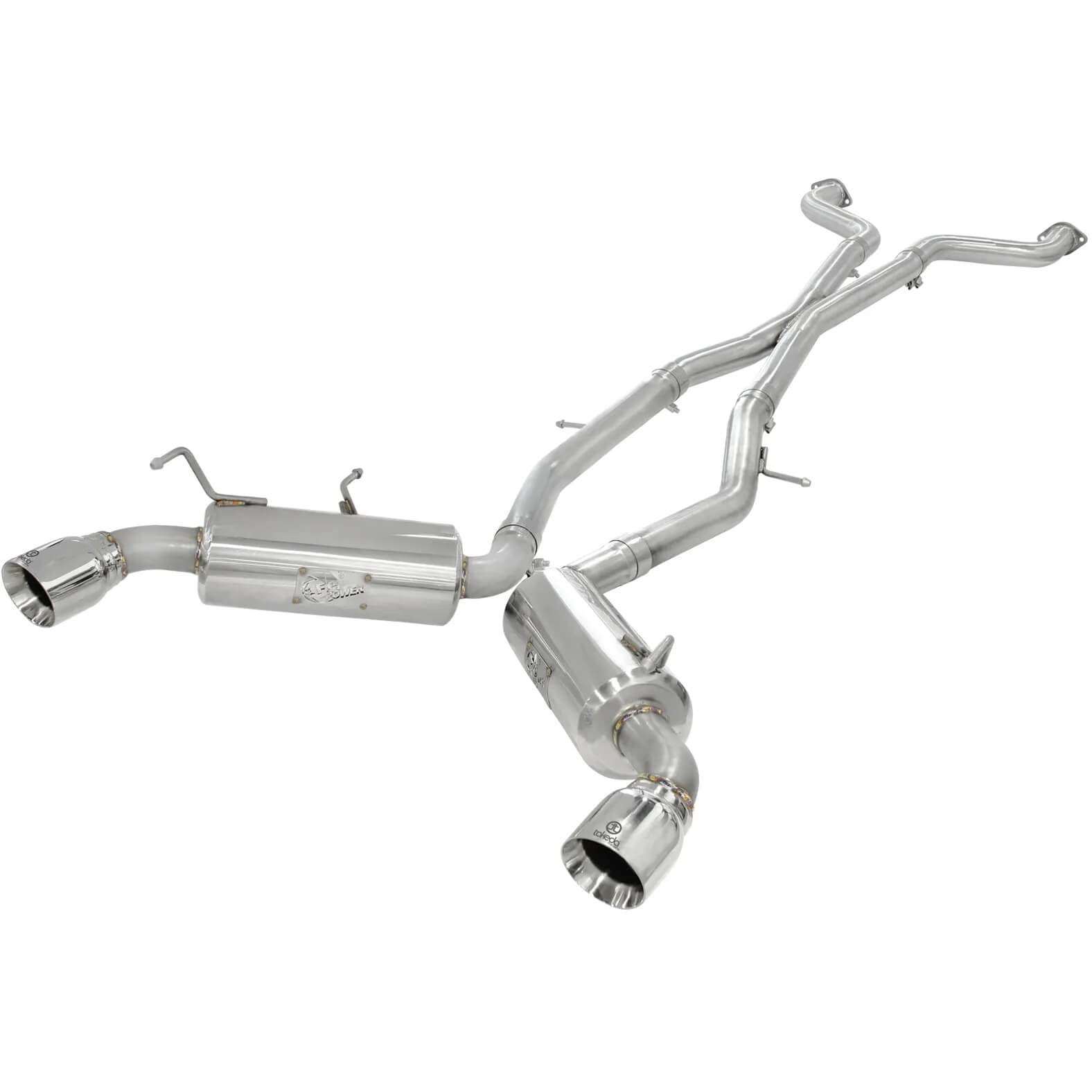 aFe Takeda 2.5in 304SS Cat-Back Exhaust System w/ Polished Tips, 2009-2020 370Z