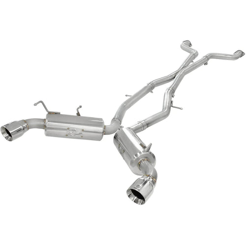 aFe Takeda 2.5in 304SS Cat-Back Exhaust System w/ Polished Tips, 2009-2020 370Z