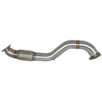 aFe Takeda 3in 304SS Mid-Pipe, 2017-2021 Civic Type R - Angle 2