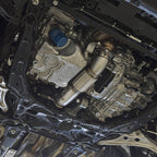 aFe Takeda 3in 304SS Mid-Pipe, 2017-2021 Civic Type R - Angle 5