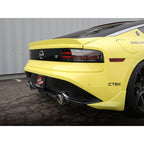 aFe Takeda Axle-Back Exhaust System w/ Carbon Fiber Tips (2.5in, 304SS), 2023-2025 Nissan Z - Angle 2