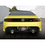 aFe Takeda Axle-Back Exhaust System w/ Carbon Fiber Tips (2.5in, 304SS), 2023-2025 Nissan Z - Angle 3