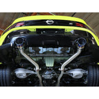 aFe Takeda Axle-Back Exhaust System w/ Carbon Fiber Tips (2.5in, 304SS), 2023-2025 Nissan Z - Angle 4