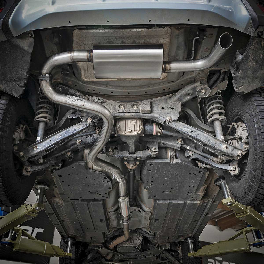 aFe Takeda Cat-Back Exhaust System (2.5in, 304SS), 2018-2023 Crosstrek - Angle 5