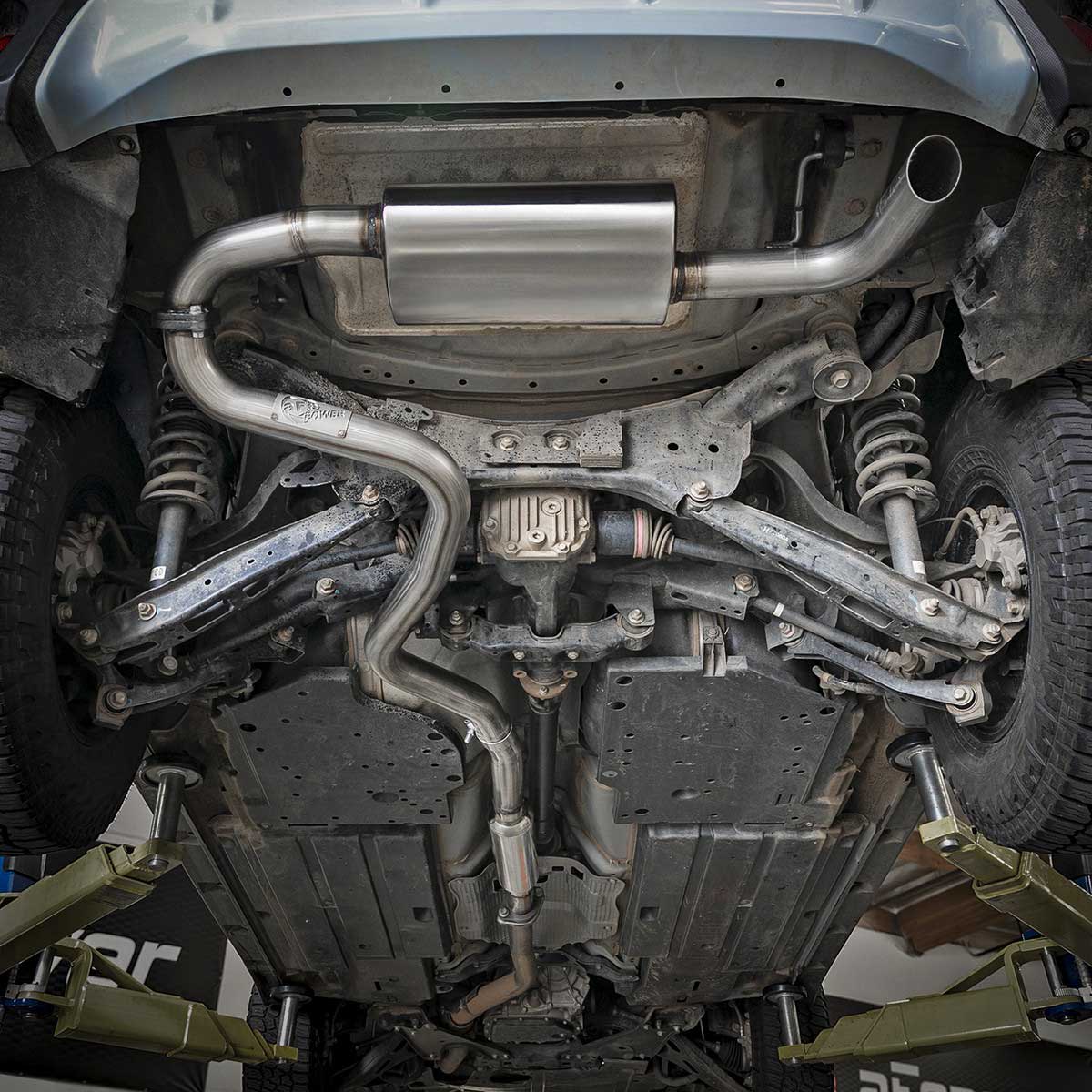 aFe Takeda Cat-Back Exhaust System (2.5in, 304SS), 2018-2023 Crosstrek - Angle 5