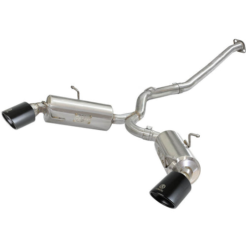 aFe Takeda Cat-Back Exhaust System w/ Black Tips (2.5in, 304SS), 2013-2020 BRZ/FR-S/86