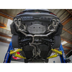 aFe Takeda Cat-Back Exhaust System w/ Black Tips (3in > 2.5in, 304SS), 2022-2026 WRX - Angle 4