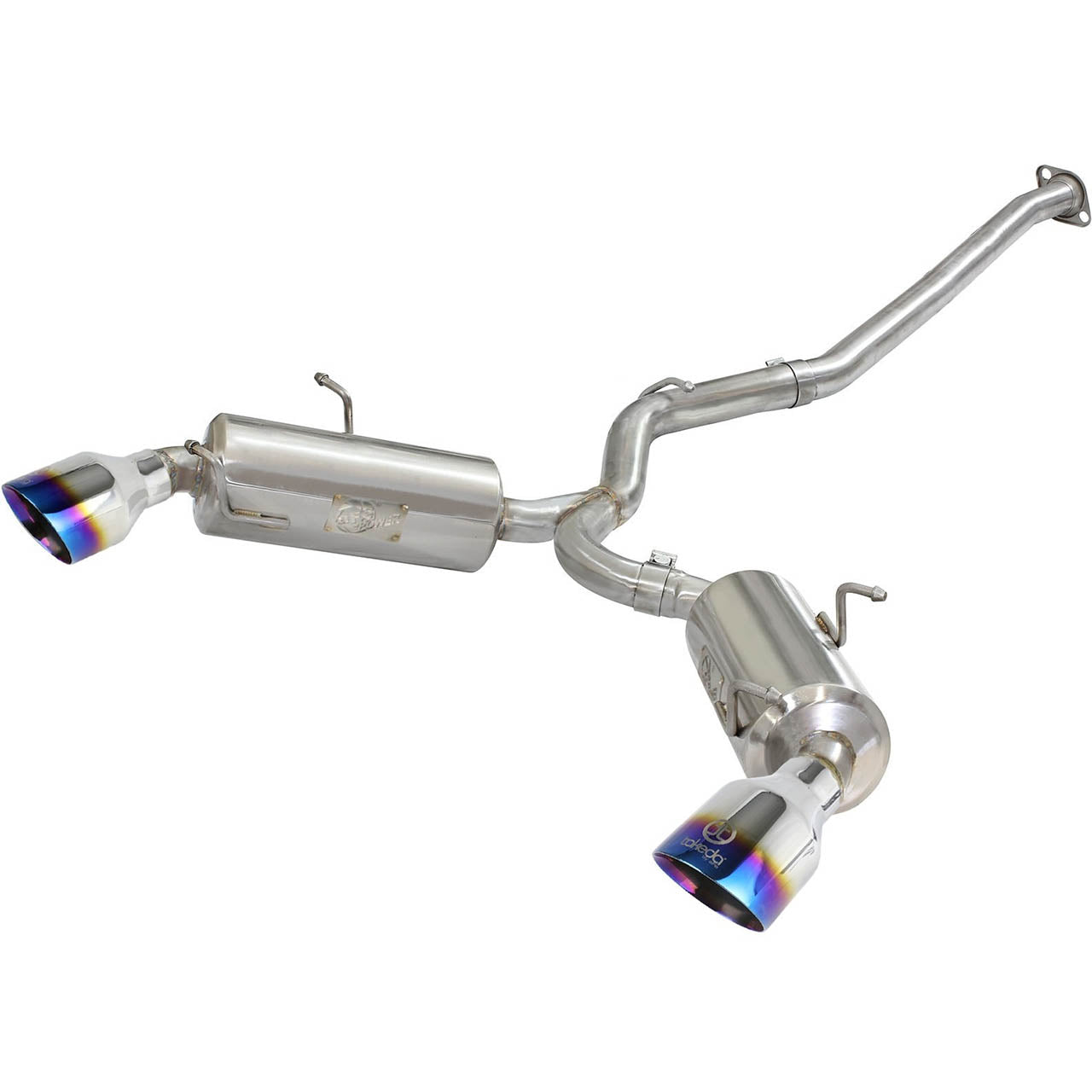 aFe Takeda Cat-Back Exhaust System w/ Blue Flame Tips (2.5in, 304SS), 2013-2020 BRZ/FR-S/86