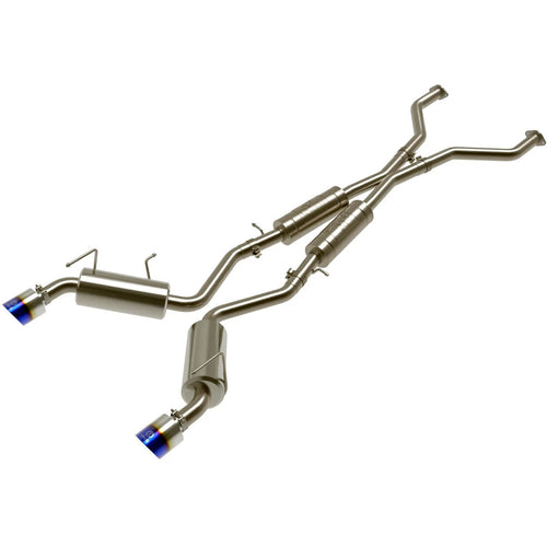 aFe Takeda Cat-Back Exhaust System w/ Blue Flame Tips (2.5in, 304SS), 2009-2020 370Z