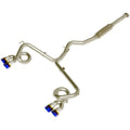aFe Takeda Cat-Back Exhaust System w/ Blue Flame Tips (3in > 2.5in, 304SS), 2015-2021 WRX & STi