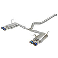 aFe Takeda Cat-Back Exhaust System w/ Blue Flame Tips (3in, 304SS), 2015-2021 STi & 2015-2021 WRX