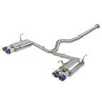 aFe Takeda Cat-Back Exhaust System w/ Blue Flame Tips (3in, 304SS), 2015-2021 STi & 2015-2021 WRX