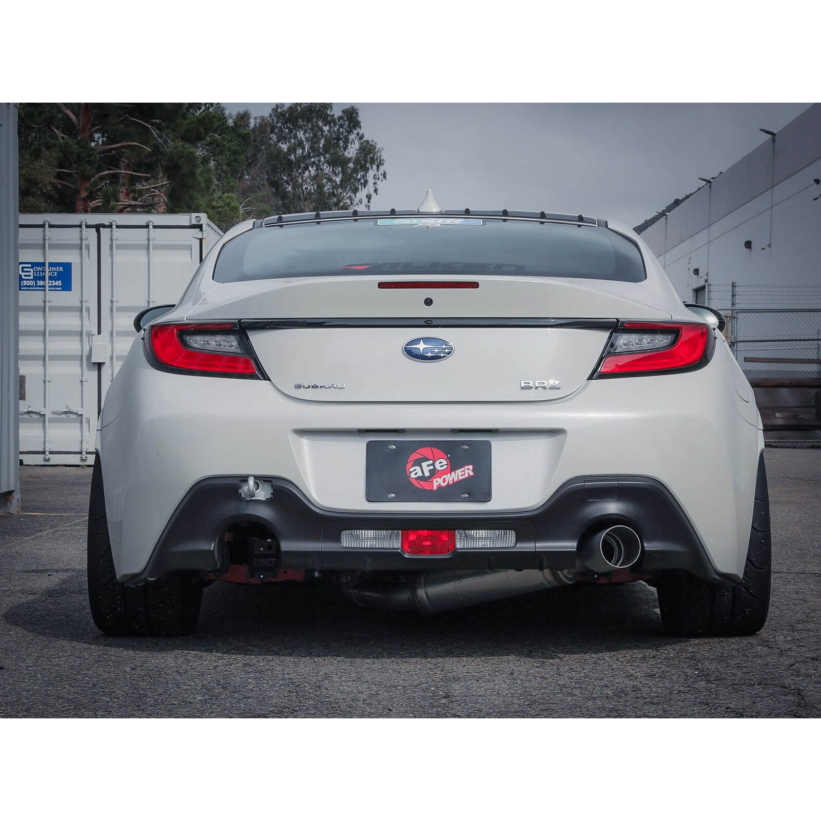 aFe Takeda Cat-Back Exhaust System w/ Brushed Tip (3in, 304SS), 2013-2026 BRZ/FR-S/86/GR86 - Angle 3