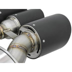 aFe Takeda Cat-Back Exhaust System w/ CF Tips (3in, 304SS), 2017-2021 Civic Type R - Angle 4