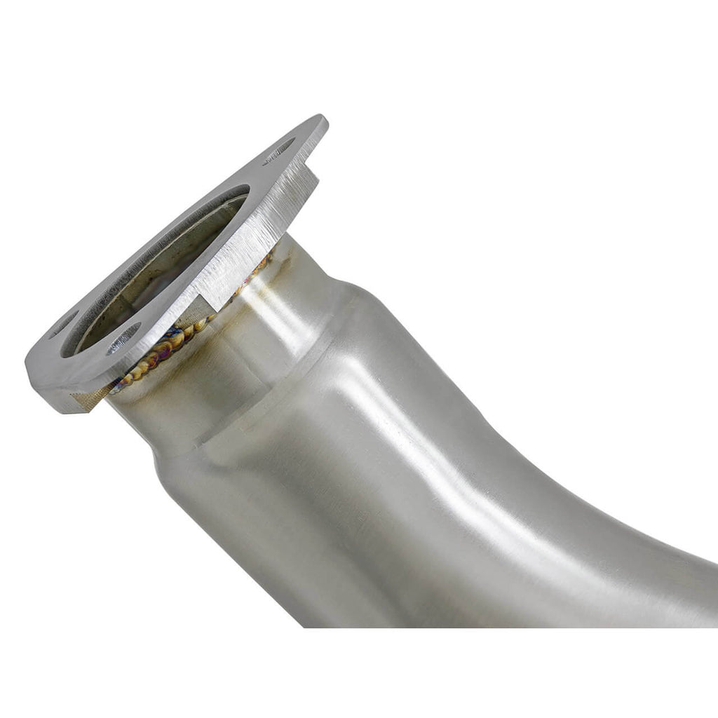 aFe Takeda Cat-Back Exhaust System w/ CF Tips (3in, 304SS), 2017-2021 Civic Type R - Angle 5