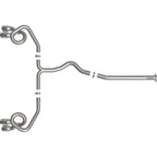 aFe Takeda Cat-Back Exhaust System w/ Polished Tips (3in > 2.5in, 304SS), 2022-2026 WRX - Angle 5