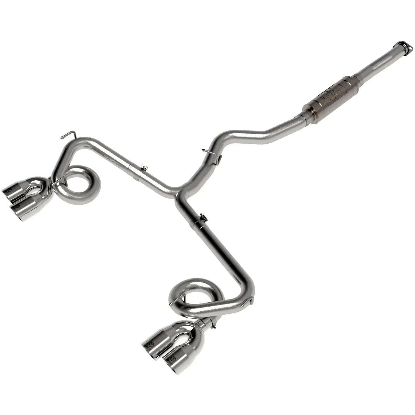 aFe Takeda Cat-Back Exhaust System w/ Polished Tips (3in > 2.5in, 304SS), 2015-2021 WRX & STi