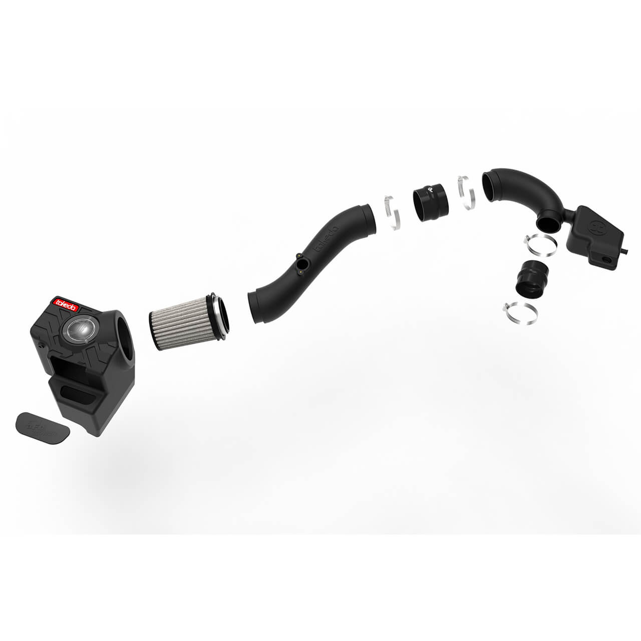 aFe Takeda Momentum Cold Air Intake System w/ Pro DRY S Filter, 2018-2023 Crosstrek - Angle 3