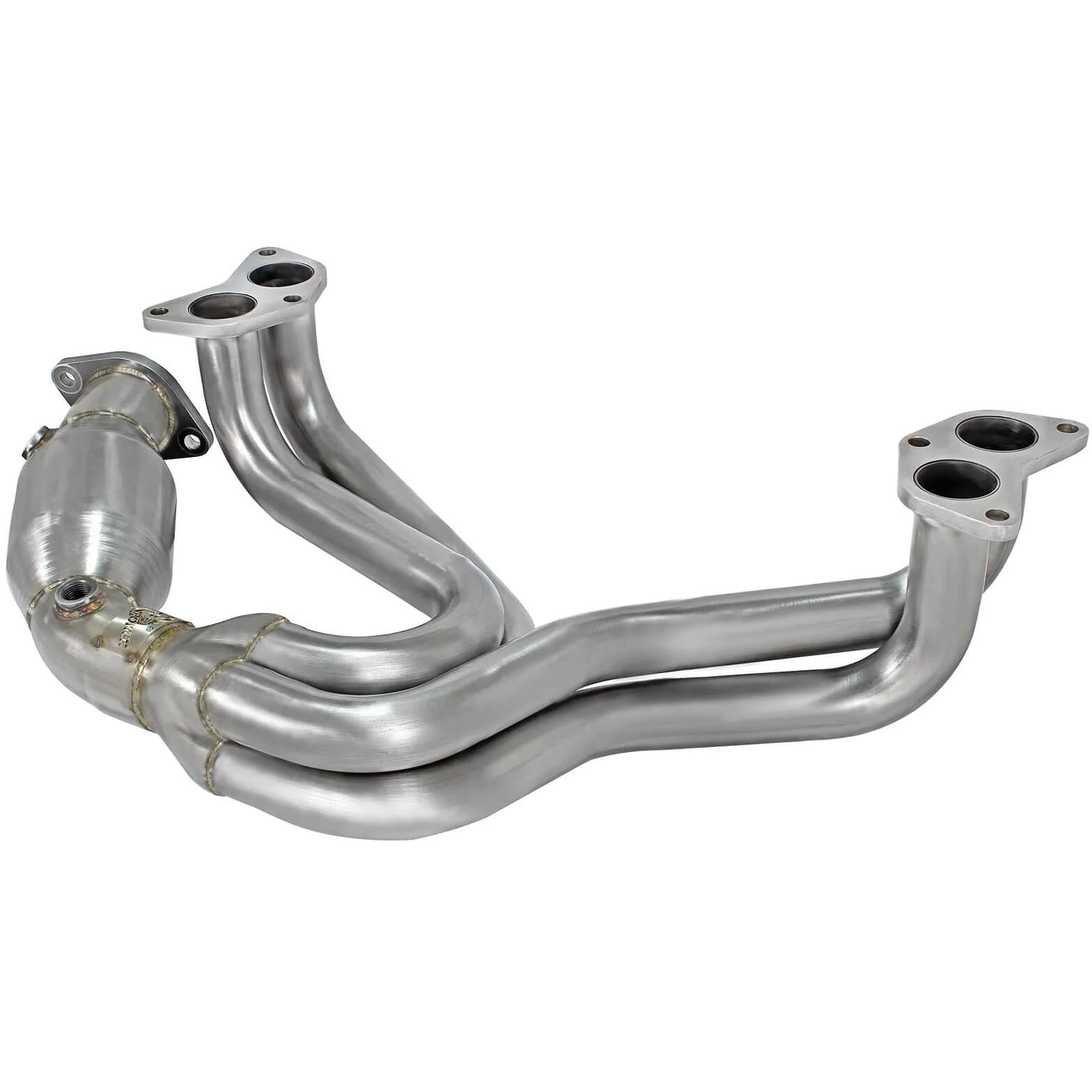 aFe Twisted Steel 304SS Long Tube Header w/ Cat, 2013-2020 BRZ/FR-S/86