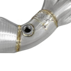 aFe Twisted Steel 304SS Long Tube Header w/ Cat, 2013-2020 BRZ/FR-S/86 - Angle 2