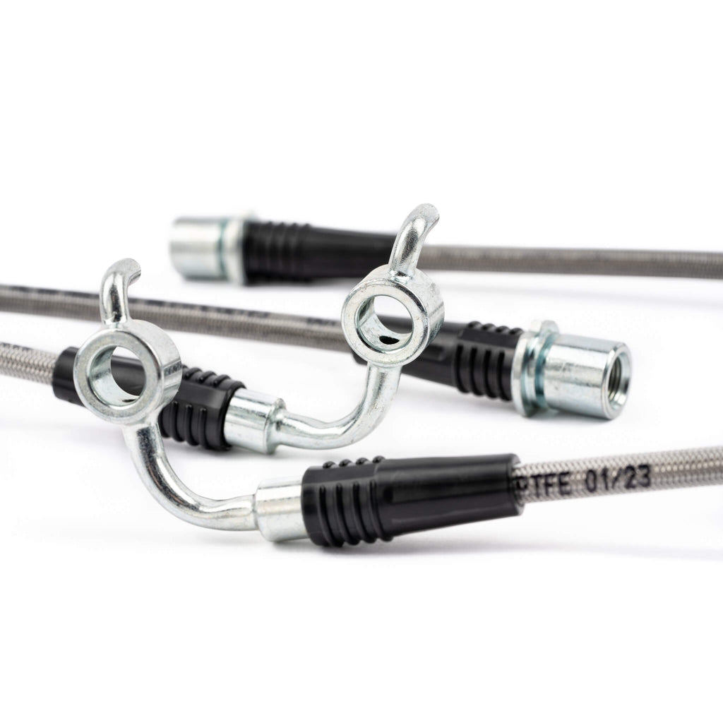 AMS Stainless Steel Brake Hoses, 2022-2025 WRX - Angle 2