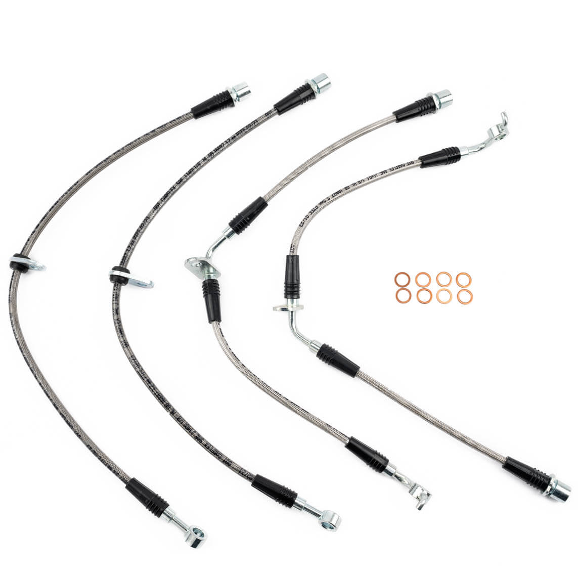 AMS Stainless Steel Brake Hoses, 2022-2025 WRX - Angle 3