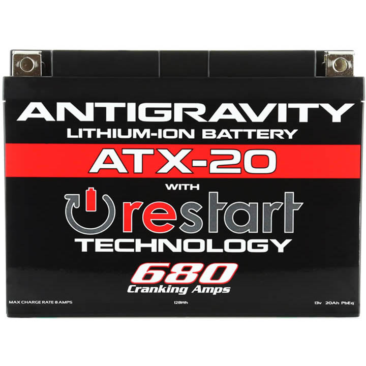 Antigravity Batteries YTX20 Lithium Battery w/ Re-Start - Angle 2
