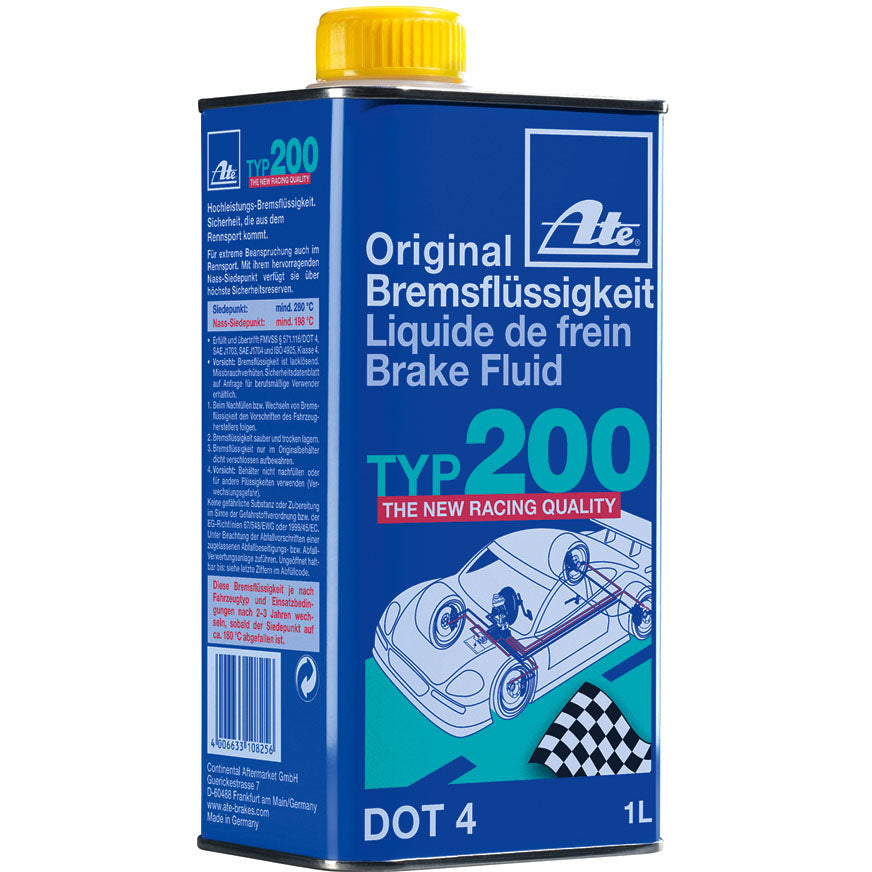 ATE Type 200 DOT 4 Racing Brake Fluid (Amber)