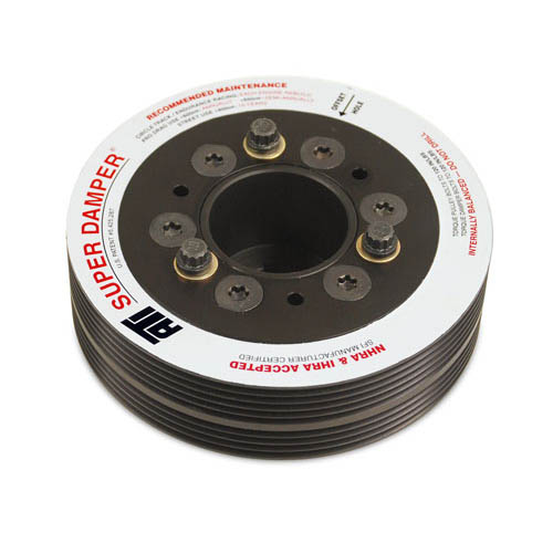ATI Harmonic Super Damper Crank Pulley (Aluminum), 2002-2014 WRX & 2004-2021 STi - Angle 2