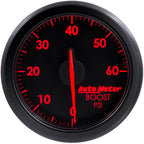 AutoMeter AirDrive Boost Gauge (52mm, 0-60 PSI, Black) - Angle 2
