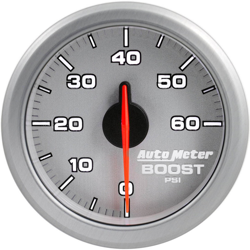 AutoMeter AirDrive Boost Gauge (52mm, 0-60 PSI, Silver)
