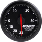 AutoMeter AirDrive Boost Gauge (52mm, 30 In. Hg - 30 PSI, Black)